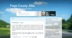 Desktop Screenshot of pagecountyjobs.com